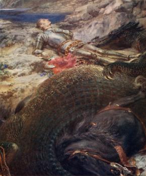 Briton Riviere : St George and the Dragon